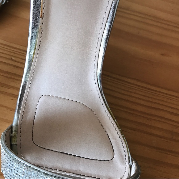 Silver Ankle Strap Heels - Picture 5 of 6